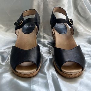 Black Dansko Wedge Sandals